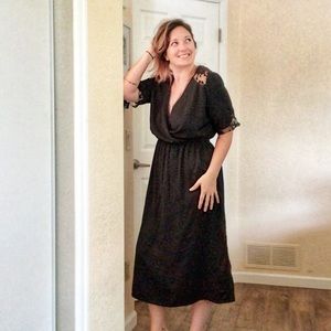 Black Midi Dress
